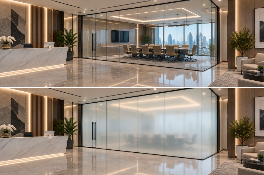 Smart Glass Film Partition in Saudi Arabia